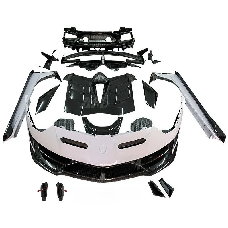 1:1 Dry Carbon Fiber Excellent Quality SVJ Body Kits for Aventador LP700 LP720 LP740 LP750 Bumper Side Skirt Wing